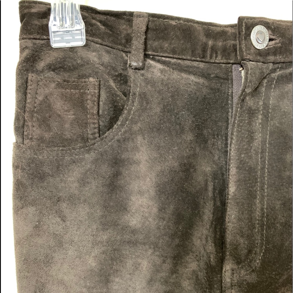 Vintage XOXO Suede Leather Pants Size 4 - Picture 5 of 12